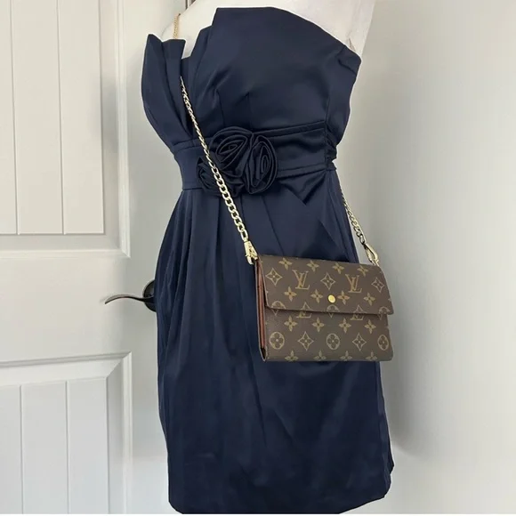 Vintage LOUIS VUITTON Monogram Canvas Passport Trifold Wallet Brown Authentic - Picture 17 of 17